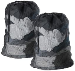 2 Stuks Wasnetzakken - 60 X 90 Cm - Waszakjes - Organizer Wasmachinetas - Waszakken - Laundry Bag - Geschikt Voor Kleding, Dekbedovertrek, Speelgoed, Reizen, Studentenkamer - Zwart — thumbnail 1