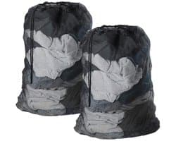 2 Stuks Wasnetzakken - 60 X 90 Cm - Waszakjes - Organizer Wasmachinetas - Waszakken - Laundry Bag - Geschikt Voor Kleding, Dekbedovertrek, Speelgoed, Reizen, Studentenkamer - Zwart