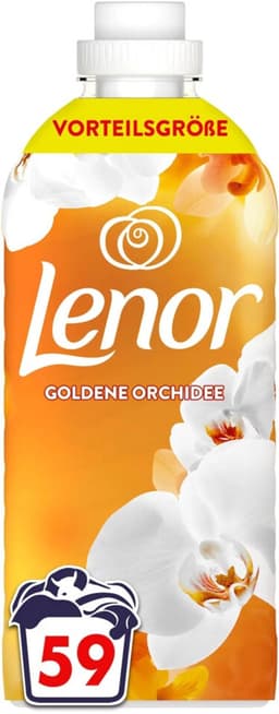 Lenor Wasverzachter Amber & Orchidee 59 Wasbeurten - 8 x 1239 ml - Voordeelverpakking — thumbnail 2