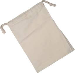 Set van 6 Katoenen Reistassen - Handige Trekkoord Tassen - Ideaal voor Mannen en Vrouwen - Herbruikbare Opbergzakken - 15 x 20 cm — thumbnail 1