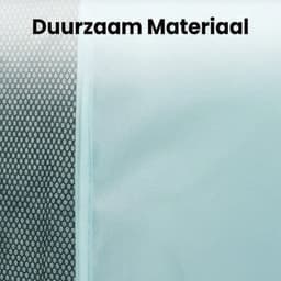 Wasmand opvouwbaar - 75L - Ademend polyester mesh - Met handvatten - blauw — thumbnail 4