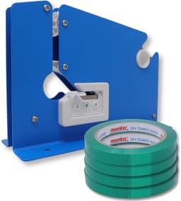 Zaksluiter met Metalen Frame - Inclusief 4 Rollen Groen - Sluit Zakken tot 12 mm — thumbnail 1