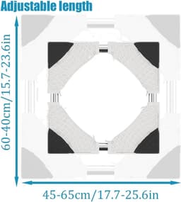 Wasmachine Verhoger - Wasmachine Opbouwmeubel - Wasmachine Sokkel - Anti Slip & Verstelbaar - Ook voor Droger, Koelkast en Vriezer - 350 Kg Draagkracht - 4 Poten - Hoogte 24 - 27 cm - van Imperatoris — thumbnail 5