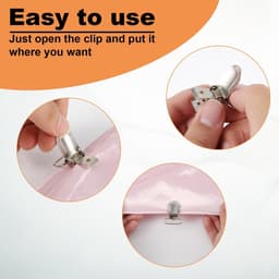 25pcs Silver Suspender Clips - 2.5cm Bed Sheet Clips - Metal Garter Clip Holder voor Mattress Cover - Sofa Cushion — thumbnail 3