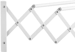 HOMCOM-Wäscheständer-Eisen-63,5L x 60B x 20H cm-Weiß — thumbnail 3
