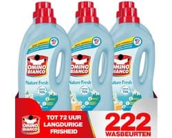 Omino Bianco Vloeibaar Wasmiddel Nature Fresh - 6 x 1.480 l (222 wasbeurten)