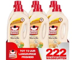 Omino Bianco Marseille - Vloeibaar wasmiddel - 6 x 1.48 L - Geconcentreerd