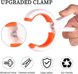 9 Stuks Wasknijpers - Grote Knijpers - Strandlaken Knijpers - Badlaken Clips - Handdoek Klemmen - Heavy Duty Handdoekklemmen - Handdoekklemmen Voor Strandligstoelen- Winddicht - Strandlaken - Clips Voor Strandlaken, Beddengoed En Dikke Kleding — thumbnail 5