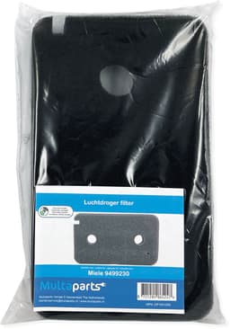 Multaparts® schuimfilter voor droger 220 x 130 x 30 mm | Geschikt voor Miele drogers | Alternatief voor 9499230 — thumbnail 2