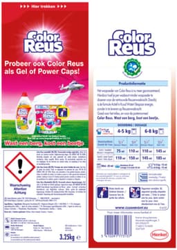 Color Reus - Waspoeder - Gekleurde Was - 65 Wasbeurten - Voordeelverpakking - 2 stuks — thumbnail 2