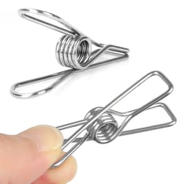 Roestvrijstalen wasknijpers - duurzaam en veelzijdig - set van 60 — thumbnail 4
