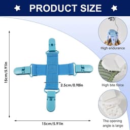 Laundry Detangler for Sheets, Bed Sheet Detangler for Washer Dryer - Reduces Laundry Tangles, Keep Bed Sheets from Tangling, Twisting & Balling in Washer and Dryer — thumbnail 2