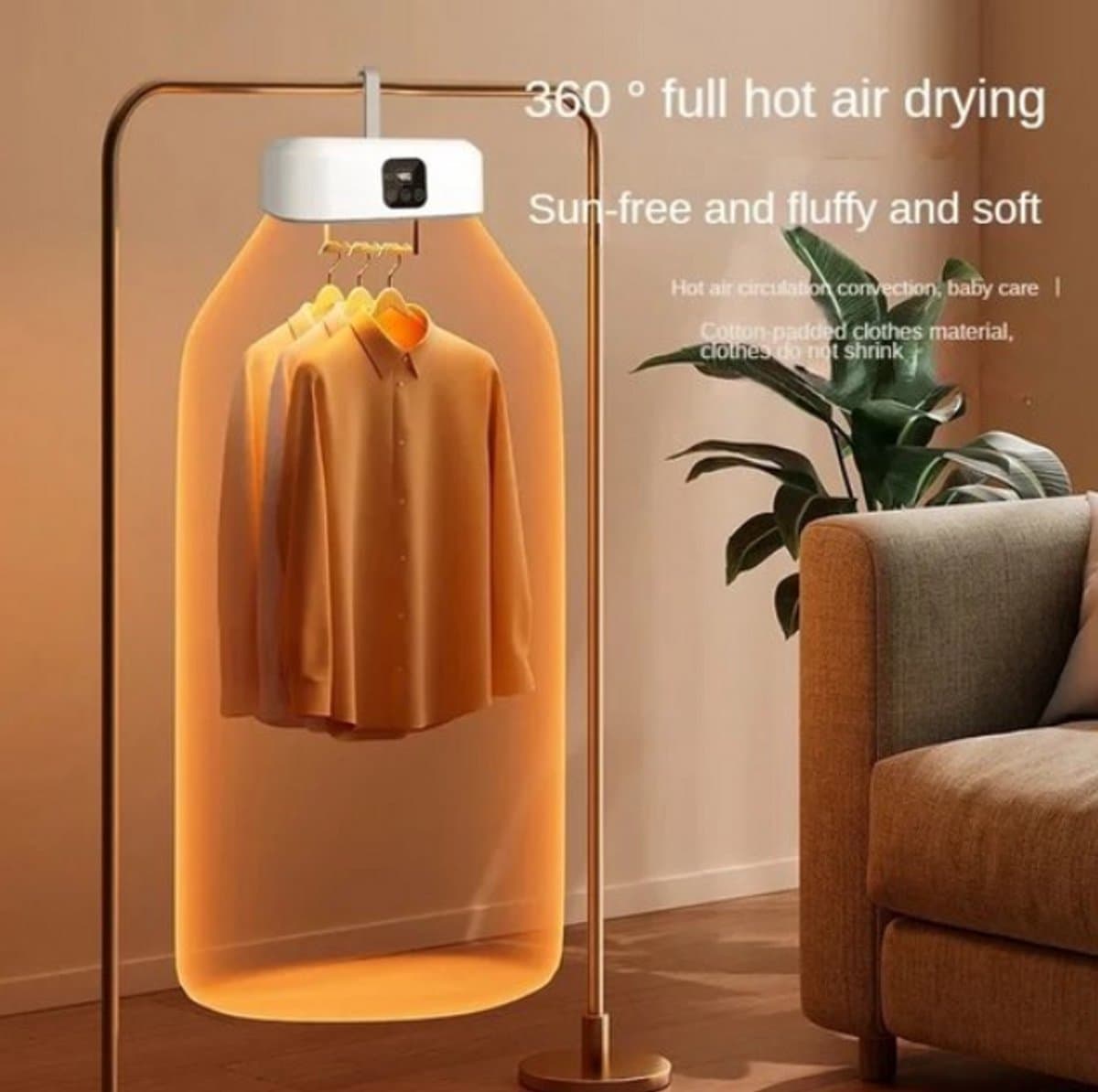 Multifunctionele Droger Met Afstandsbediening Elektrische Kleding Huiskast Wasdroger Warme Lucht Droger Met Timing Huishouden Gadget — afbeelding 1