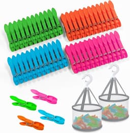 Set van 48 Sterke Wasknijpers met Handige Opbergmandjes en -tasjes — thumbnail 1