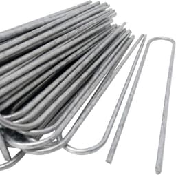 100 Grondankers 200 x 25 mm – Verzinkte U-Haringen voor Harde Vloeren en Tuinbevestiging — thumbnail 2