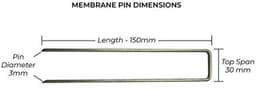 Gegalvaniseerde Tuin Anker Haringen - 6 Inch (150 mm) voor Effectieve Onkruidbestrijding — thumbnail 3