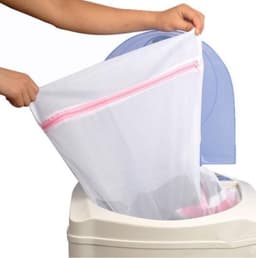 2x Waszak met rits - Wasnet - 40x30 cm - Bescherming delicate kleding - Jonyx — thumbnail 1