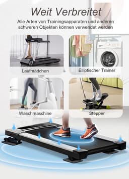 OIMG 4 stuks anti-trillingsmatten - Geluidsisolatiepads voor wasmachinesokkel - vloerbeschermingsmat - rubberen mat - anti-trillingsmat - geluidsisolatiemat - voor wasmachine, droger en fitnessapparatuur - 9 x 9 x 2 cm — thumbnail 4