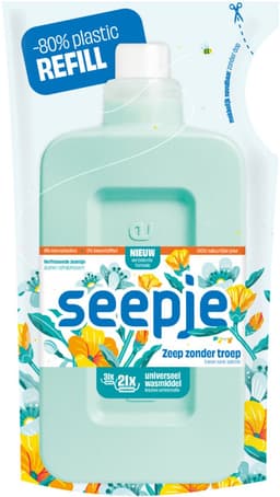 Seepje Wasmiddel Universeel Verfrissende Jasmijn Navulling - 6 x 945 ml - Voordeelverpakking — thumbnail 2