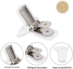 longziming -Dekbedclips Set van 12 – Stevige & Zachte Klemmen voor Dekbed en Lakens – Antislip – Duurzaam en Geschikt voor Alle Bedmaten — thumbnail 3