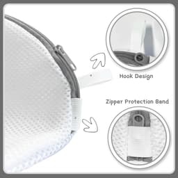 Famanu – Zakken voor schoenen - wasgoed - duurzaam materiaal - herbruikbaar - ventilatie voor wasgoed - geschikt voor sneakers en delicate items — thumbnail 2