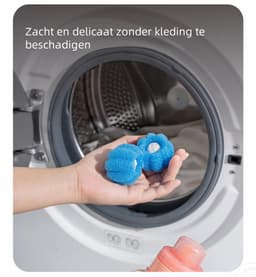 8-pack - Wasmachine pluizenverwijderaar - Geschikt voor het verwijderen van kattenhaar - Herbruikbaar - Drum Roll Magic Wasballen - Blauw — thumbnail 3