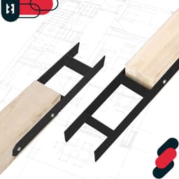 Kotarbau Serie - Stalen H-Paalvoet - 90 MM - Geschikt voor Metalen Bevestiging - Weerbestendig - Set van 4 — thumbnail 5