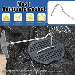 Grondankers voor Worteldoek en Tuinvlies - 50 Stuks 150 mm Lang met Bufferwasherset — thumbnail 4