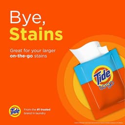 Tide To Go Wipes – Instant Stain Remover – Travel Size Vlekken Doekjes — thumbnail 2