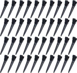Eend-Bill Haarspelden - 40 Stuks, Zwart, Kappers-Haarklemmen, Metalen Klemmen, Haarclips voor Dames en Meisjes — thumbnail 1