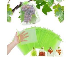 Druivenbeschermzakken 15x20 cm - 100 stuks - Bescherming tegen Wespen Vogels en Ongezie - Fruitbescherming