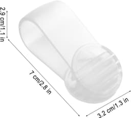 8 Stuks - Strandlaken Knijpers - Badlaken Clips - Handdoek Klemmen - Strandlakenrek wasknijpers - Plastic Quiltclips - Knijpers - Sterke Handdoekklem - Transparant — thumbnail 5