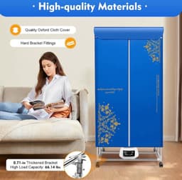 Elektrische Wasdroger - Smart Droogrek - Hangende Kleding Droger - Droger Voor Kledingkast - Warme Lucht Droger — thumbnail 5