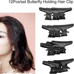 12 Stuks Professionele Haarclips voor Kappers en Thuis - Anti-Slip Klemmen voor Styling — thumbnail 3