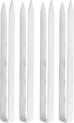 Set van 4 Duurzame U-vormige Grondpennen voor Landschapsnietjes en Plantenafdekking - Roestvrijstalen Palen voor Buizen en Hekken - 11,82 Inch lang — thumbnail 5