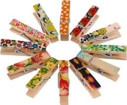 100x Kleine Houten Knijpers 3.5cm - Natuurlijk Hout voor Foto's, Kaarten en Knutselen — thumbnail 5