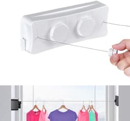 Unyqoos® Uittrekbare waslijn voor wandmontage met flexibele installatieopties — thumbnail 1