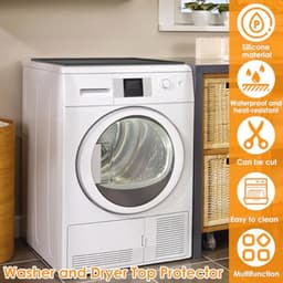 Antislip Wasmachineonderlegger - Siliconen, Waterdicht, 60 x 50 cm - Heavy Duty Afdekking voor Droger, Badkamer en Keuken — thumbnail 4
