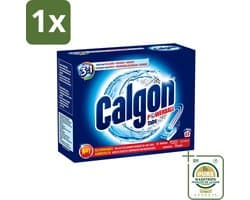 1 x Calgon - Wasmachinereiniger - Tegen Kalkaanslag / Wasmiddelresten / Geuren - 55 Tabletten- Wasmachine Reinigen - Kalkverwijderen - Wasmiddelresten Verwijderen - Geuren Neutraliseren - Wasmachine Beschermen