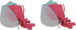 MSV Waszak voor delicaat wasgoed - 2x - lingerie/bh waszak - wit - 11 x 18 x 13 cm — thumbnail 1