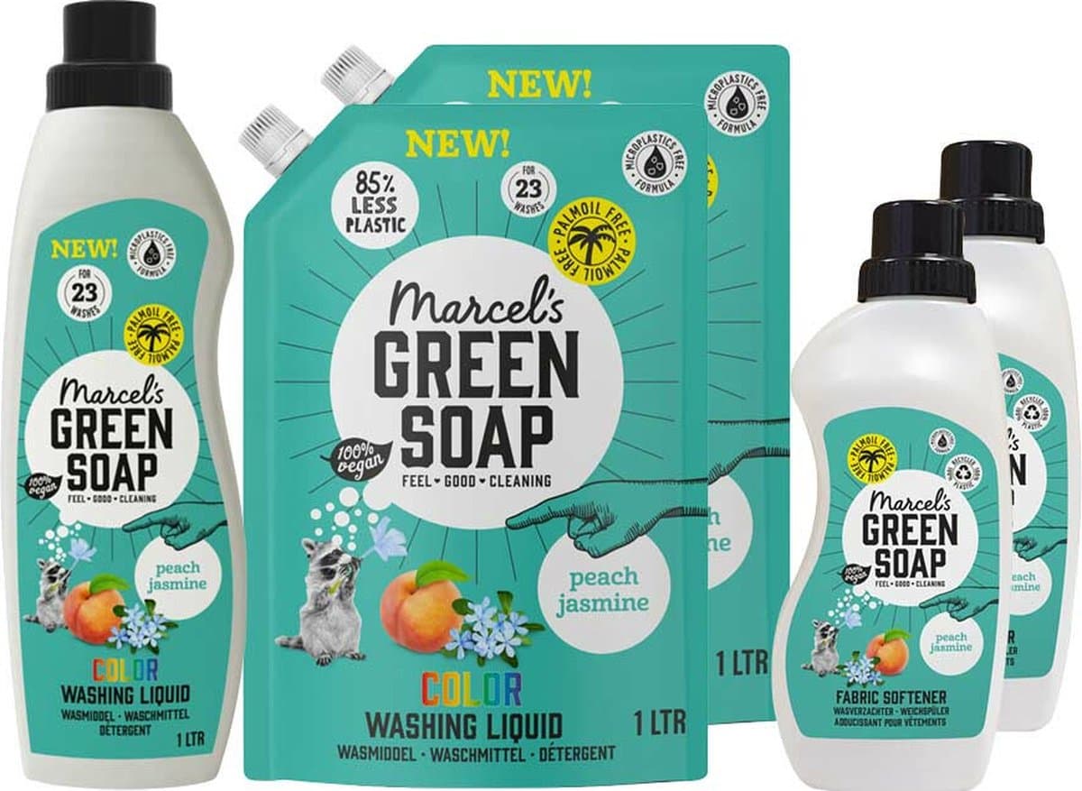 Marcel's Green Soap Perzik & Jasmijn Was Pakket — afbeelding 1