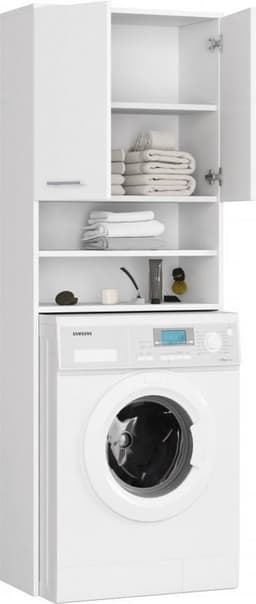 Wasmachine Ombouw Wit-Wasmachine/Wasdroger meubel 180 cm — thumbnail 1
