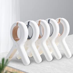 Klemmen 3 stuks - Wasknijpers - 3 stuks - Wit en blauw 100% kunststof en dus roestvrij | Laten geen afdrukken achter — thumbnail 3