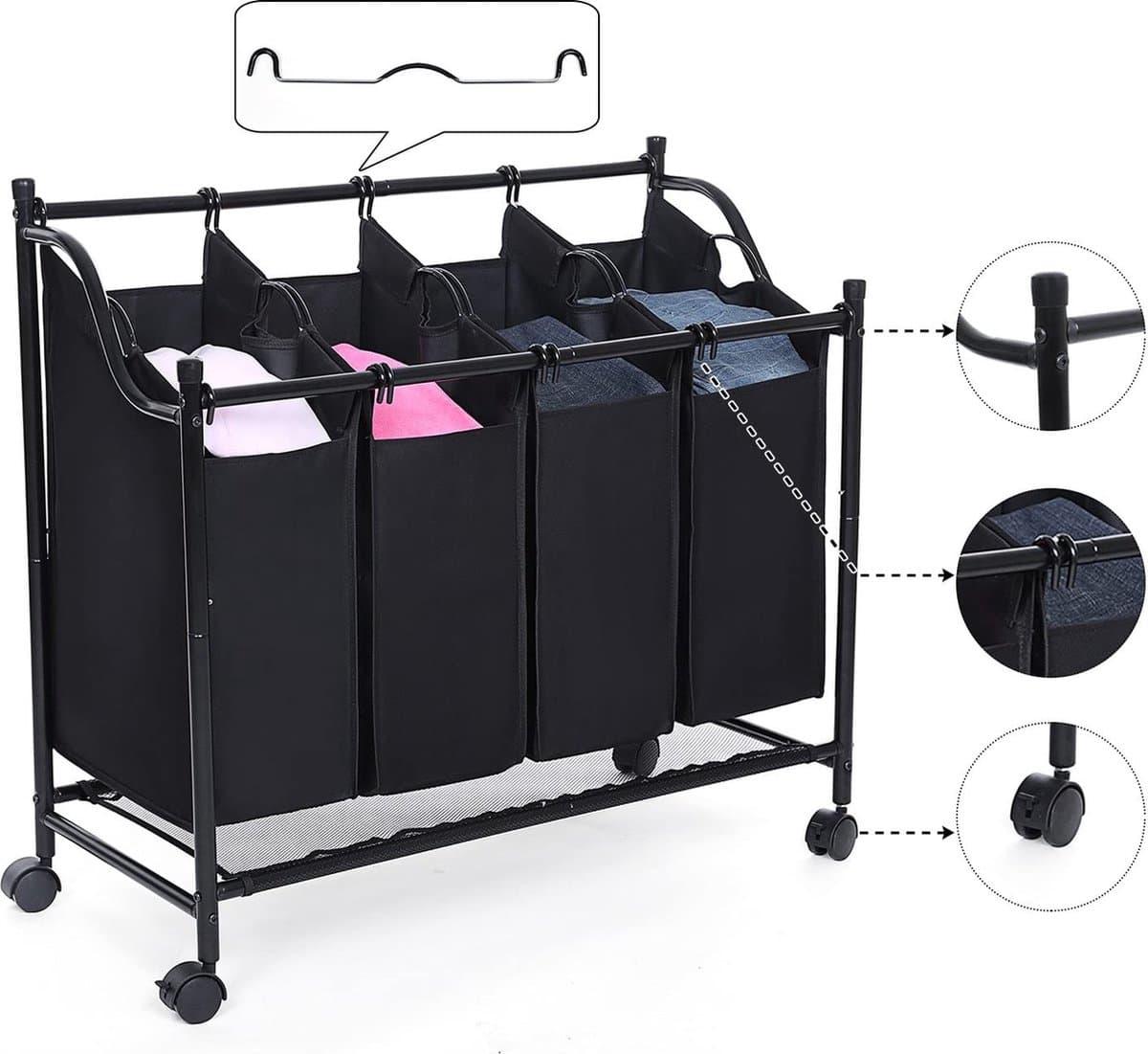 Beste wasmand ,wassorteerder,wassorteermachine ,verwijderbare waszak — afbeelding 1