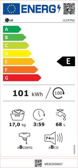LG LC1R7N2 - 17 kg Wasmachine met TurboWash™ - Slimme AI DD™ motor - Minder strijken door stoom - ThinQ™ — thumbnail 3