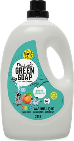 Marcel's Green Soap Kleur Wasmiddel - Grootverpakking - Perzik & Jasmijn - 3L - 69 wasbeurten — thumbnail 1