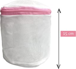 Waszak - Wasnetten met rits - Set van 9 - 60 x 50 cm - 50 x 40 cm - Ø 16 cm - Incl. verzenden - Ritssluiting - Wasnetjes - Washing Bag - Waszakken - Wasnet lingerie bh - Transparant - Wit - 100% polyester - Bescherm je wasgoed en wasmachine — thumbnail 5