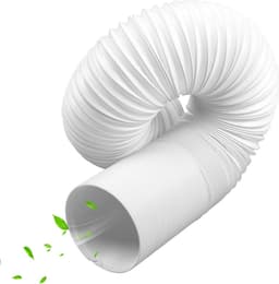 150 mm airconditioningsslang - 2 m lengte - flexibele ventilatieslang - verlenging voor wasdroger en afzuigkap - linksom draaiend — thumbnail 1
