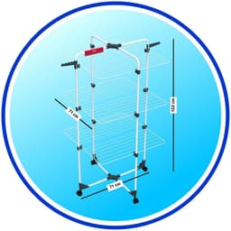 Vileda Mixer 3 Droogrek - Droogtoren - 30 m drooglengte - Flexibel — thumbnail 4