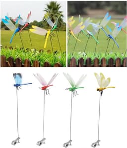 NatureMan Dragonfly Clips, 12 Pieces, 3D Simulation Dragonfly Pole for Outdoor Indoor Fake Plastic Dragonfly for - ShopVlot — thumbnail 5